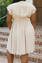 Nights Together Dress, Taupe