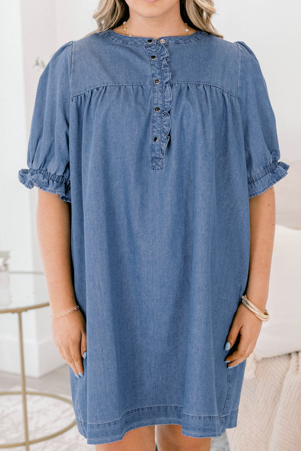 No Better Time Dress, Denim