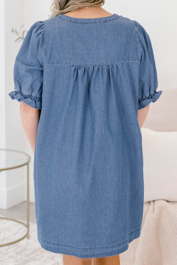 No Better Time Dress, Denim