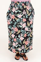 No Drama Here Maxi Skirt, Black