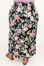 No Drama Here Maxi Skirt, Black