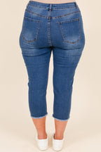No Matter What Capris, Medium Wash