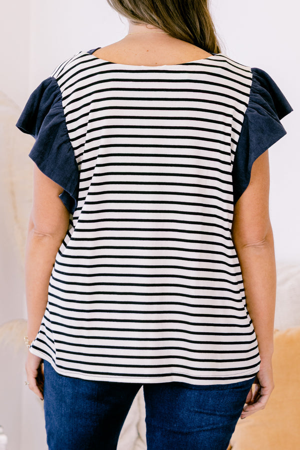 No More Clouds Top, Navy