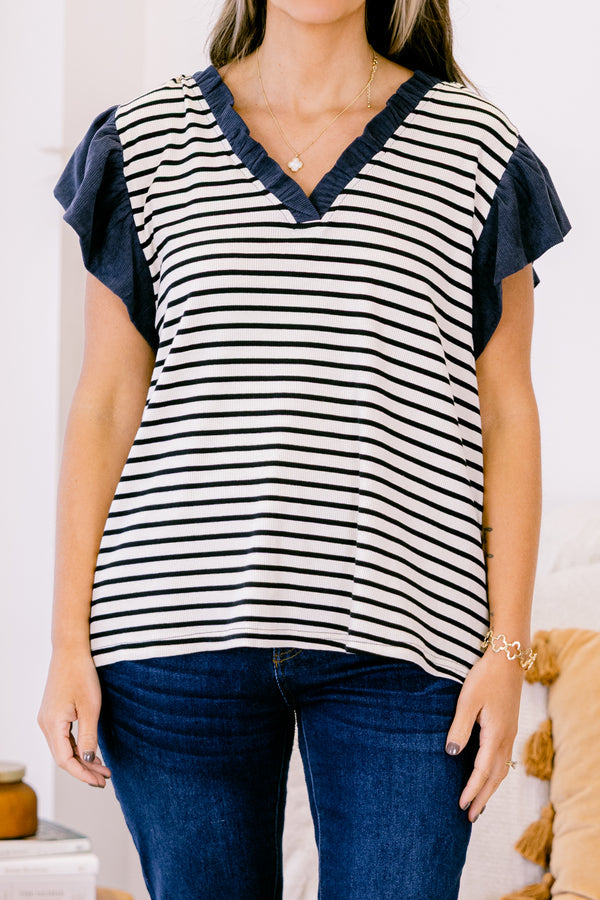 No More Clouds Top, Navy