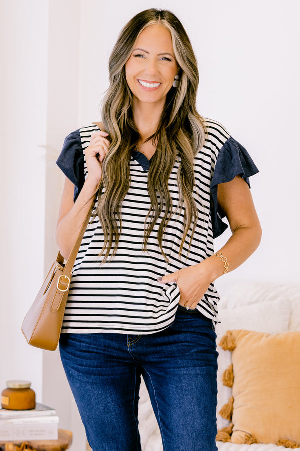 No More Clouds Top, Navy