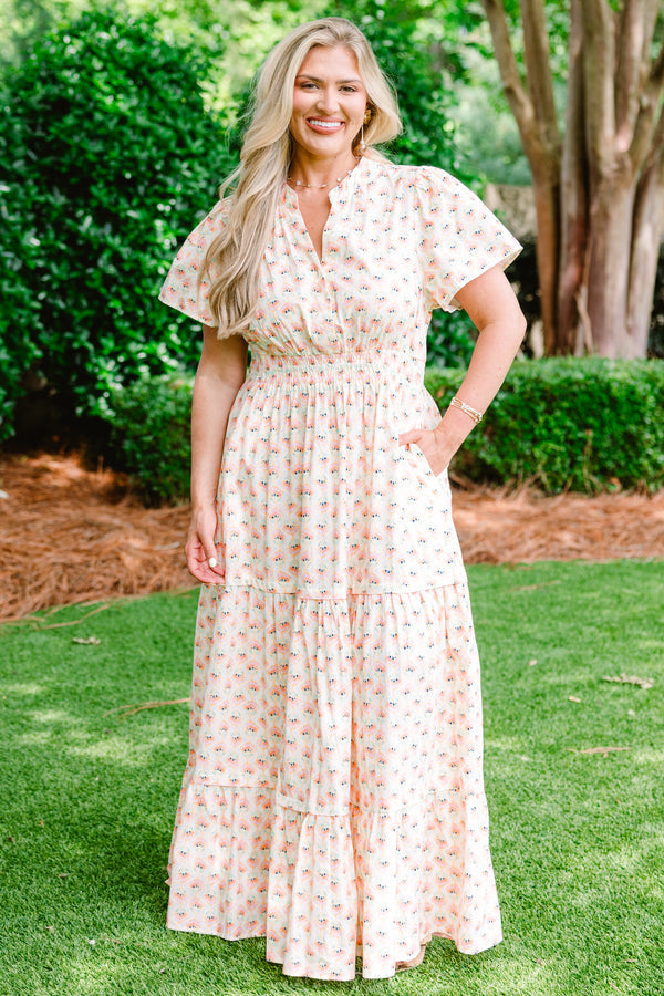 No Time To Waste Kleid, Creme