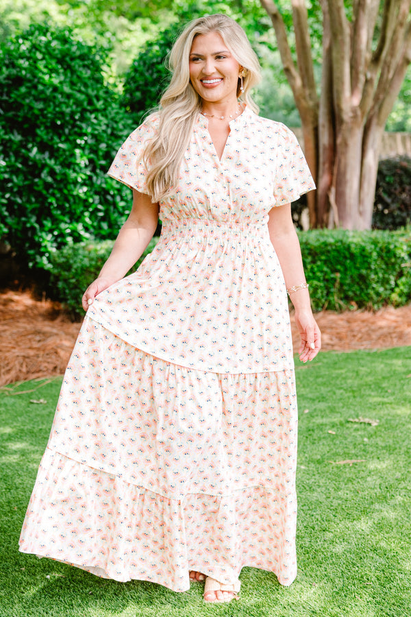 No Time To Waste Kleid, Creme