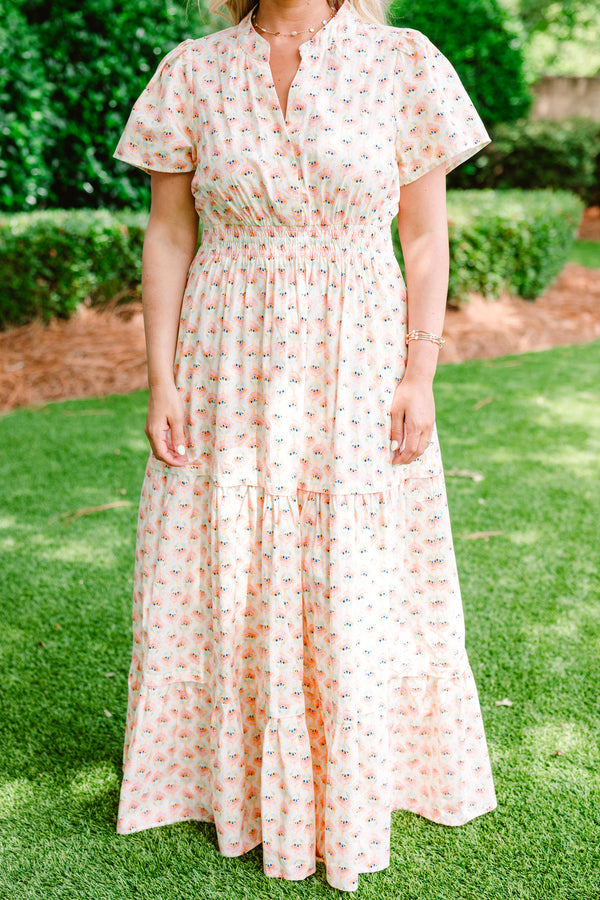 No Time To Waste Kleid, Creme