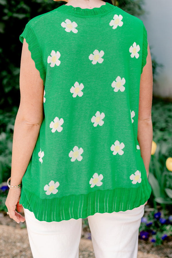 Not Over Yet Sweater, Green