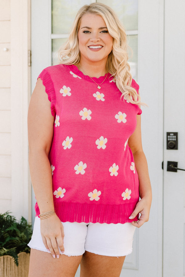Not Over Yet Sweater, Pink
