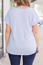 Not Right Now Babe Top, Hellblau