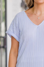 Not Right Now Babe Top, Hellblau