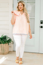 On A Flight Top, Pink