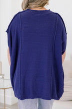 On My Way Over Sweater, Navy