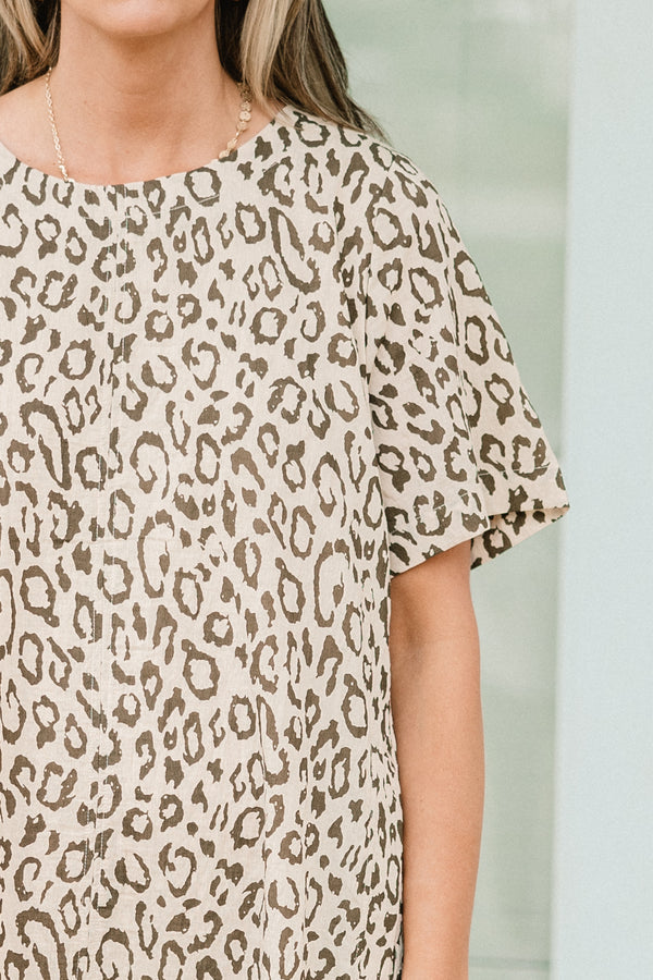 Kleid "Unterwegs", Haferflocken-Farbe