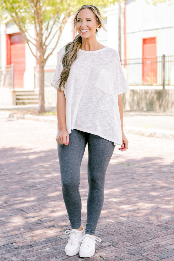 On The Run Leggings, Charcoal