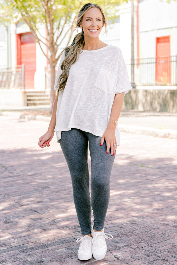 On The Run Leggings, Charcoal