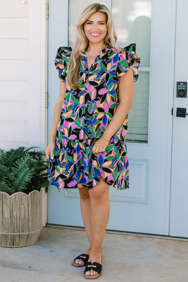 On The Same Page Dress, Black