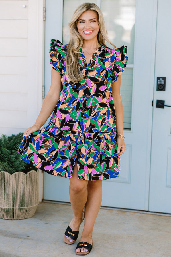 On The Same Page Dress, Black