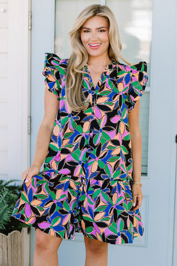 On The Same Page Dress, Black