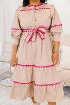 Only A Matter Of Time Kleid, Braun