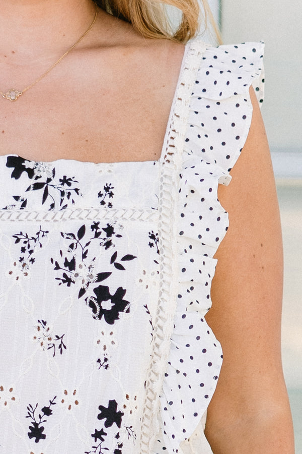Only For You Bluse, Elfenbein-Kombi