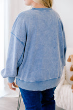 Only Getting Started Pullover, Dusty Blue