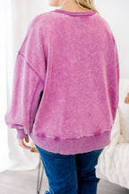 Pullover „Only Getting Started“, Helles Pflaume