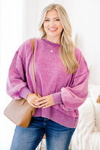Pullover „Only Getting Started“, Helles Pflaume