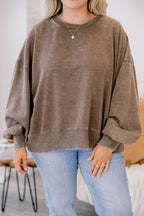 Pullover „Only Getting Started“, Mokka
