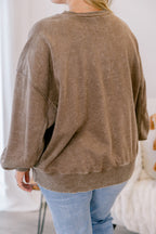 Pullover „Only Getting Started“, Mokka