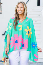 Open To Talking Poncho, Aqua