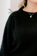 Open Up To Me Pullover, Black