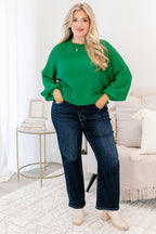 Open Up To Me Pullover, Green