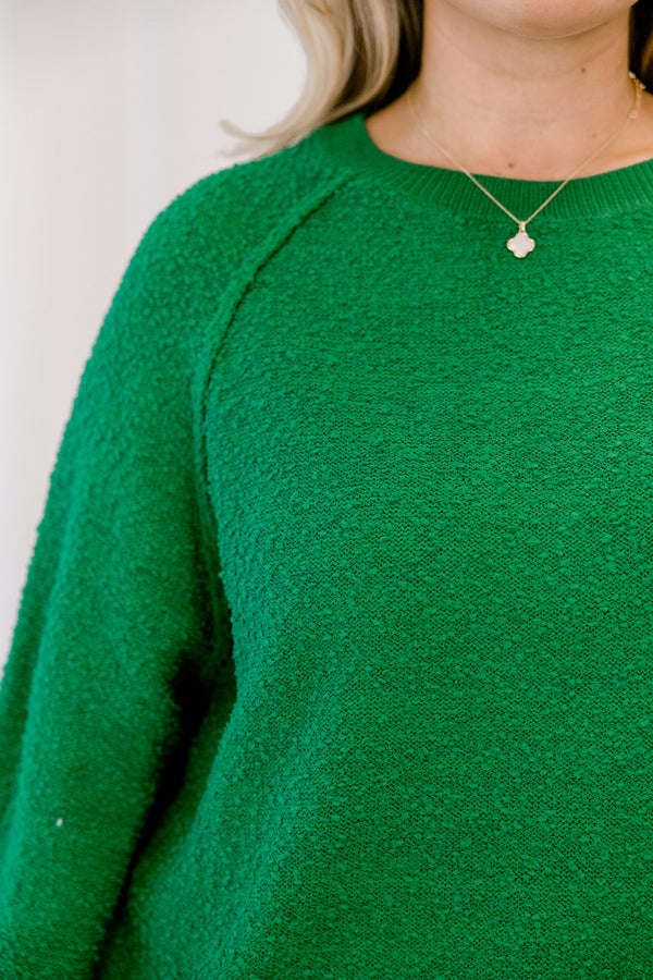Open Up To Me Pullover, Green