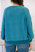 Open Up To Me Pullover, Peacock