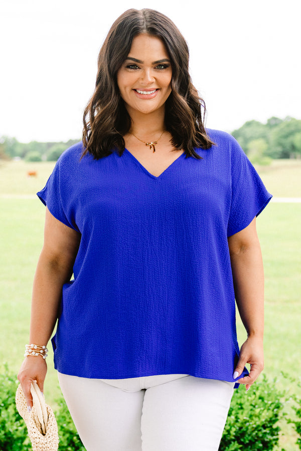 Our Oasis Top, Royal Blue