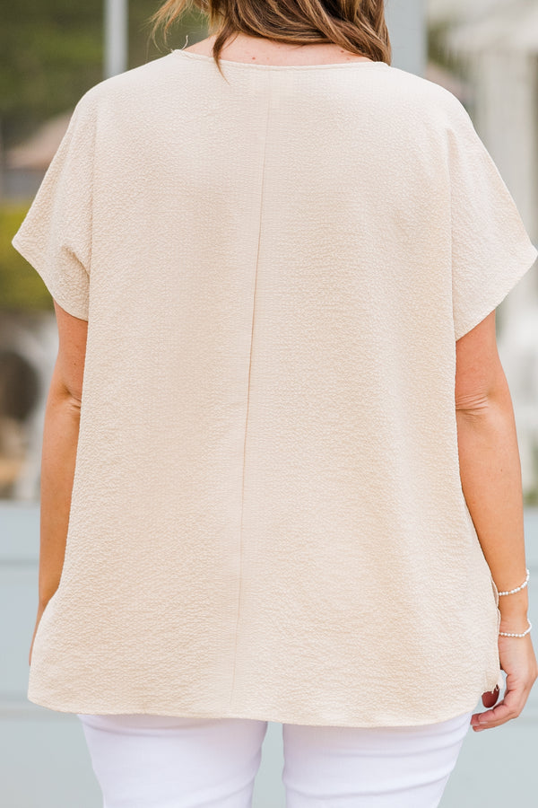 Unser Oasis Top, Taupe