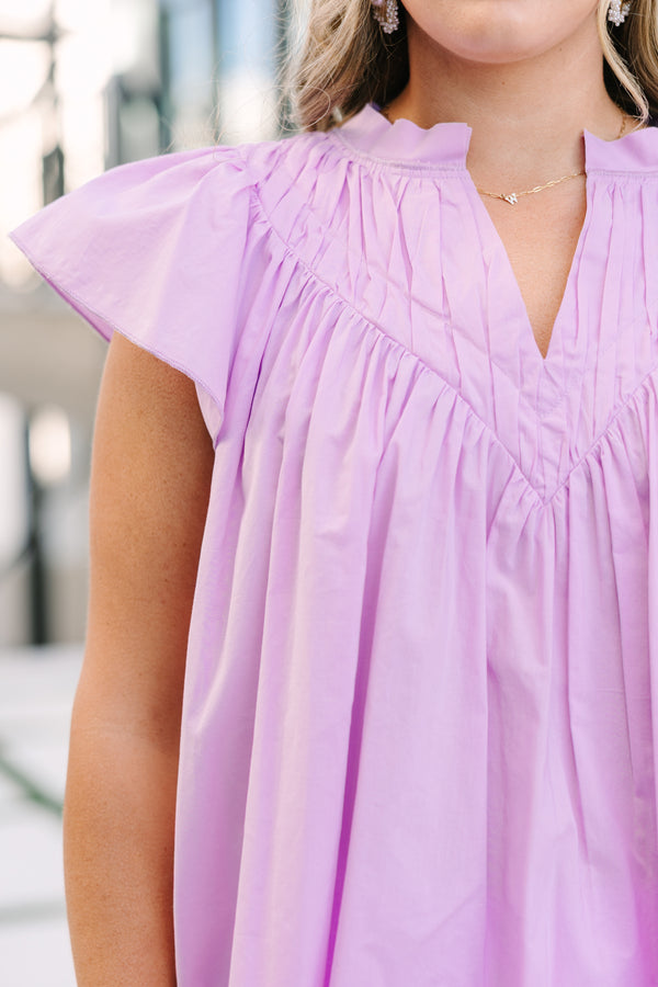 Out For Fun Top, Lila