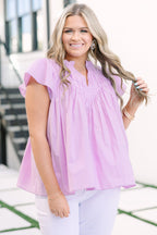 Out For Fun Top, Lila