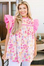 Out Living My Life Top, Pink Floral
