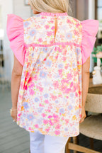 Out Living My Life Top, Pink Floral
