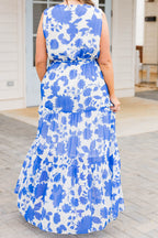 Out Of The Bloom Kleid, Blau
