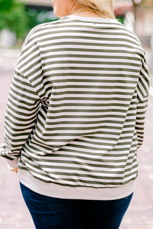 Over My Heart Pullover, Olive