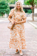 Over You Again Kleid, Burnt Orange