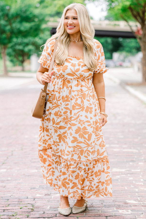 Over You Again Kleid, Burnt Orange