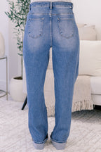 Owning The Moment Jeans, Medium Wash