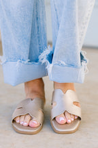 Palm Shores Sandals, Gold