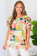 Palm Trees Living Top, Peach