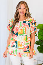 Palm Trees Living Top, Peach
